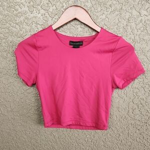 House of Harlow 1960 Pink Crop Top